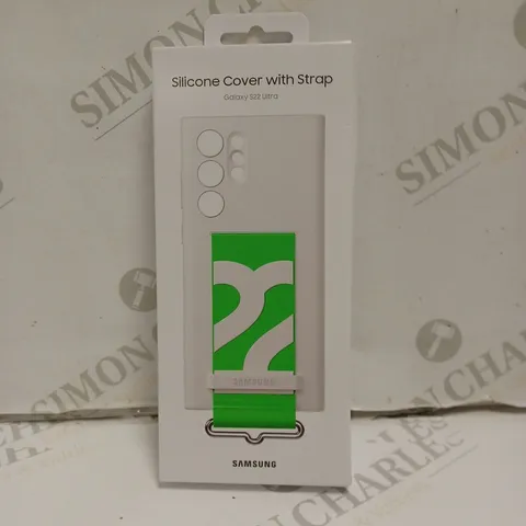 BOXED SEALED SAMSUNG SILICONE COVER WITH STRAP FOR GALAXY S22 ULTRA 