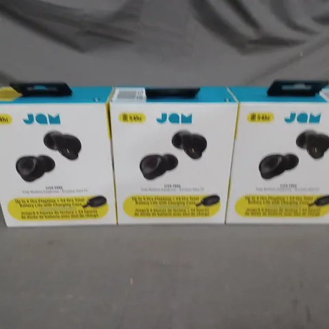 SET OF 3 JAM AUDIO TRULY WIRELESS EARPHONES