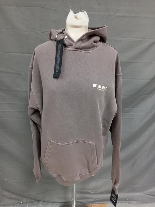 REPRESENT OWNERS CLUB HOODIE IN FOG - SMALL