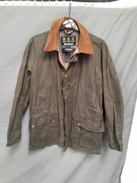 BARBOUR WAX JACKET BROWN SIZE SMALL