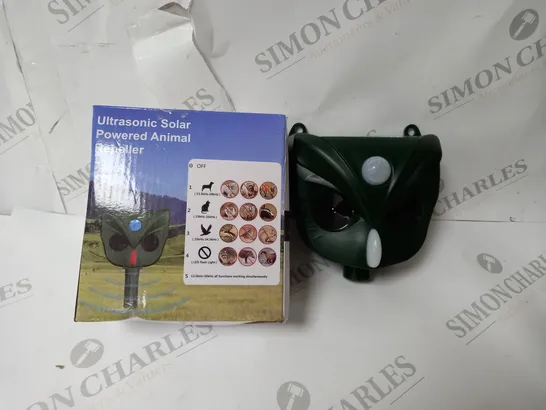 BOXED UNLTRASONIC SOLAR POWERED ANIMAL REPELLER