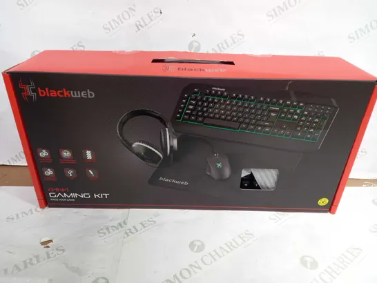 BOXED BLACKWEB 4 IN 1 GAMING KIT 