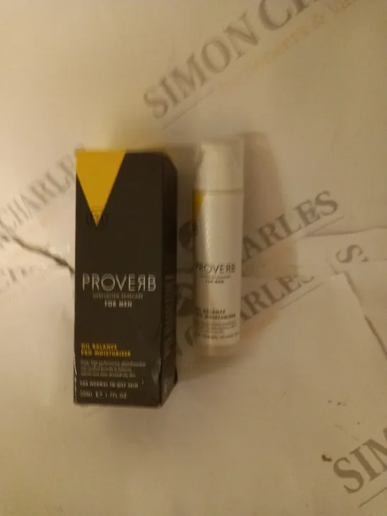 BOXED PROVERB OIL BALANCE PRO MOISTURISER FOR MEN