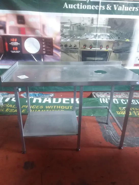 STAINLESS STEEL METAL PREP TABLE