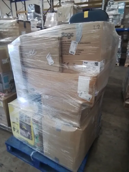 PALLET OF APPROXIMATELY 19 UNPROCESSED RAW RETURN HOUSEHOLD AND ELECTRICAL GOODS TO INCLUDE;