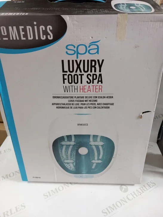 BOXED HOMEDICS SPA LUXURY FOOT SPA WITH HEATER FS-250-EU