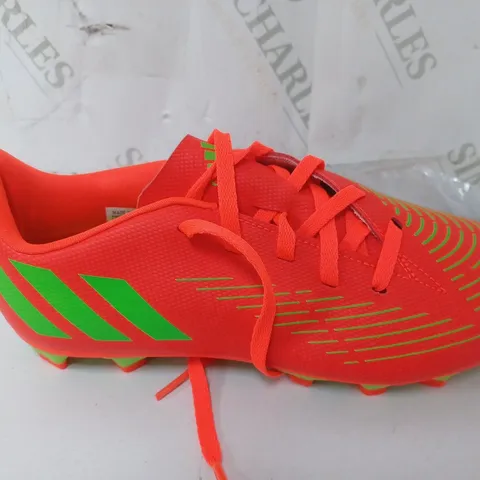 ADIDAS PREDATOR EDGE.4 FOOTBALL BOOTS IN ORANGE/LIME GREEN - UK 4.5