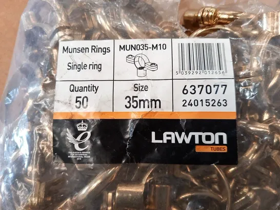 PALLET OF APPROXIMATELY 1900 LAWTON MUNSEN RINGS MUN035-M10 SIZE 35MM 