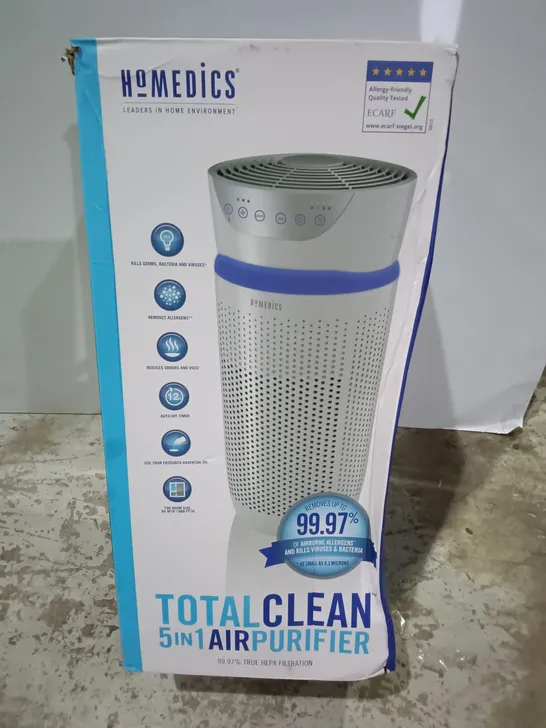 BOXED HOMEDICS TOTAL CLEAN 5-IN-1 AIR PURIFIER