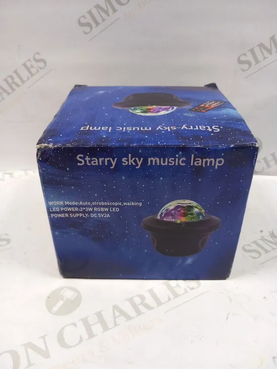 BOXED STARRY SKY MUSIC LAMP 