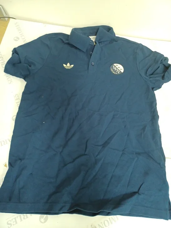 ADIDAS NAVY BLUE POLO SHIRT SIZE M