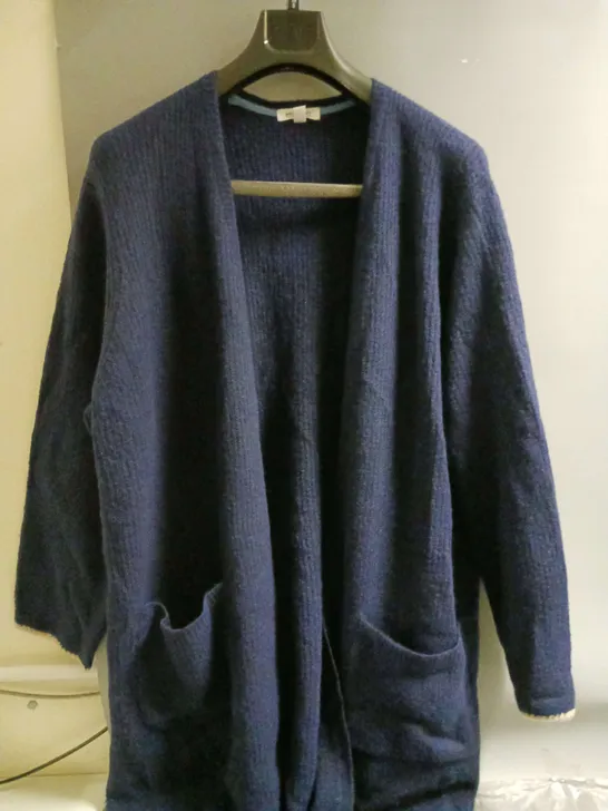 THE WHITE STUFF LADIES ERICA LONGLINE CARDIGAN DARK NAVY SIZE 22