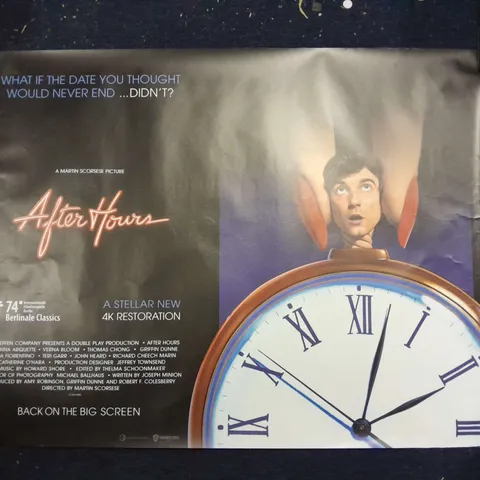 AFTER HOURS MOVIE ART POSTER 