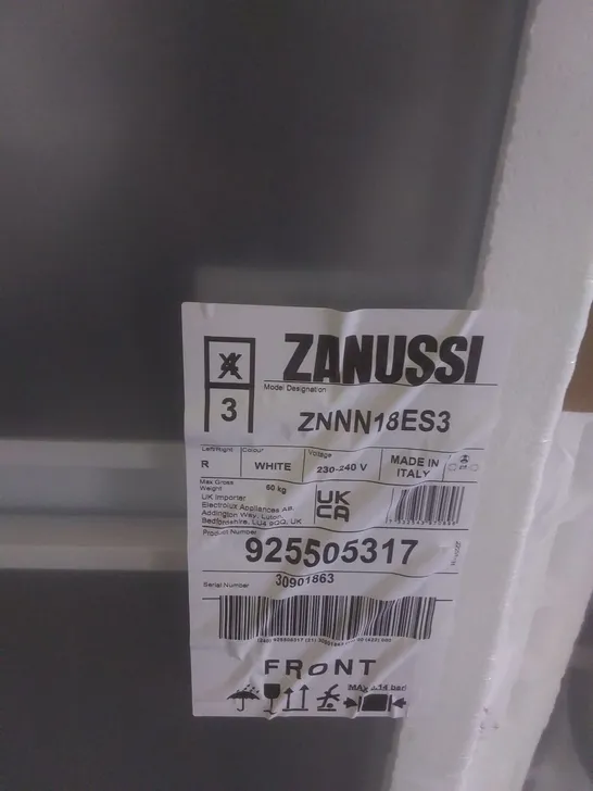 ZANUSSI ZNFN18ES3 FRIDGE FREEZER RRP £734.00