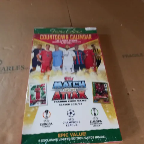 SEALED MATCH ATTAX COUTDOWN CALENDER 