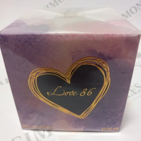 BOXED AND SEALED AHMED LOVE 86 EAU DE PARFUM 60ML