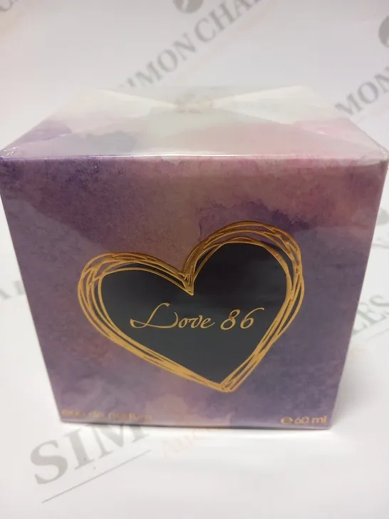 BOXED AND SEALED AHMED LOVE 86 EAU DE PARFUM 60ML