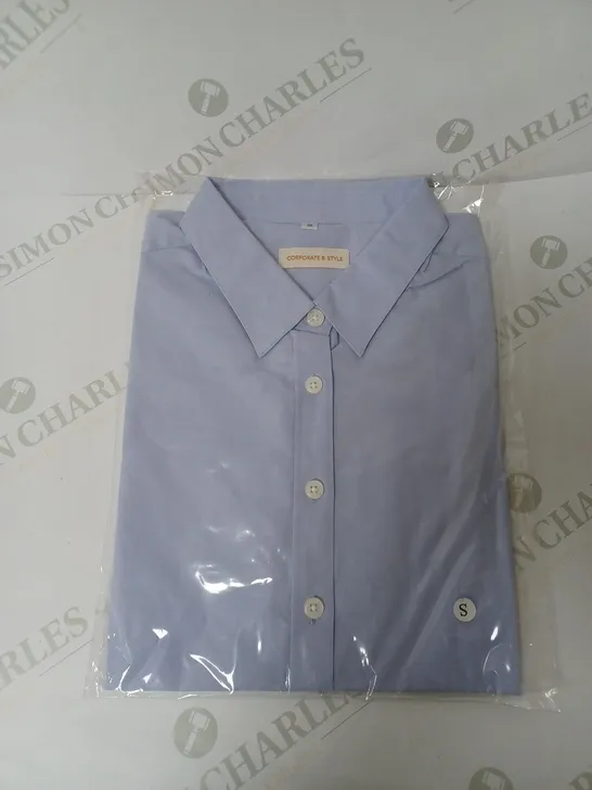 SEALED SET OF 5 BRAND NEW CORPORATIVE STYLE BLUE WOMENS SHIRT- SMALL