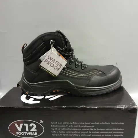 BOXED PAIR OF V12 FOOTWEAR CAIMAN IGS WATERPROOF HIKER BOOTS - 8