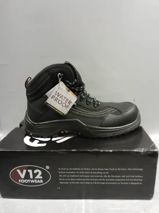 BOXED PAIR OF V12 FOOTWEAR CAIMAN IGS WATERPROOF HIKER BOOTS - 8