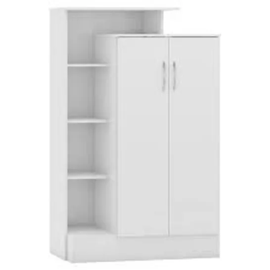 BOXED NEVADA PETITE OPEN SHELF WARDROBE (2 BOXES)