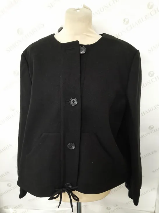 GREAT PLAINS BOMBER JACKET IN BLACK SIZE XL 