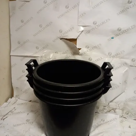 PACK OF 4 HEAVY DUTY 30L PLANTER POTS WITH HANDLES