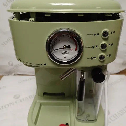 SWAN RETRO ONE TOUCH ESPRESSO MACHINE - GREEN