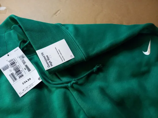 NIKE WOMENS OVERSIZED GREEN JOGGERS - XS