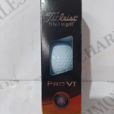 BOXED TITLEIST 2023 PRO V1 GOLF BALLS SLEEVE - 3 BALLS