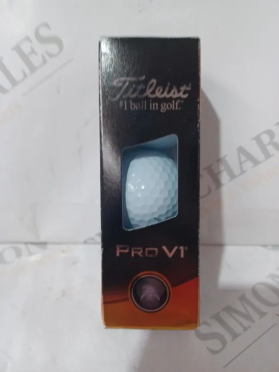 BOXED TITLEIST 2023 PRO V1 GOLF BALLS SLEEVE - 3 BALLS