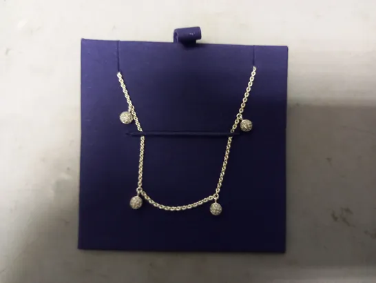 BOXED MONICA VINADER NECKLACE IN SILVER EFFECT