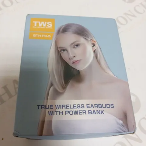 BOXED TWS BTH-F9-5 TRUE WIRELESS EARBUDS WITH POWER BANK