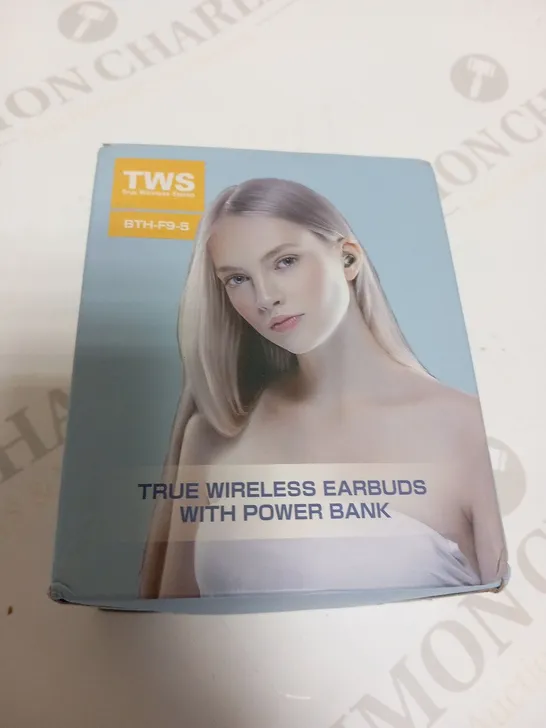 BOXED TWS BTH-F9-5 TRUE WIRELESS EARBUDS WITH POWER BANK