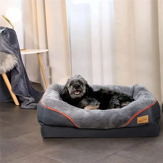 BOXED HUNDEBETT DOG BEDS BOLSTER CUSHION 