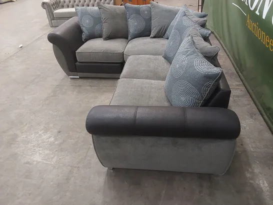 DESIGNER DANUBE CORNER SOFA WITH CUSHIONS 