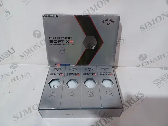 BOXED CALLAWAY CHROME SOFT X LS TOUR PERFORMANCE GOLF BALLS