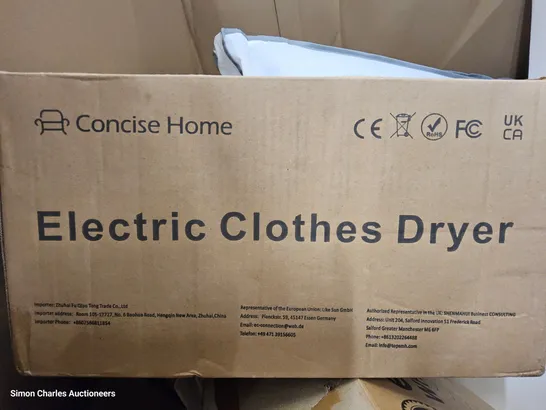 PALLET OF ASSORTED ITEMS TO INCLUDE, ELECTRIC CLOTHES DRYER, EUREKA WHIRLWIND VACUUM CLEANER, DUCK FEATHER & DOWN PILLOWS.