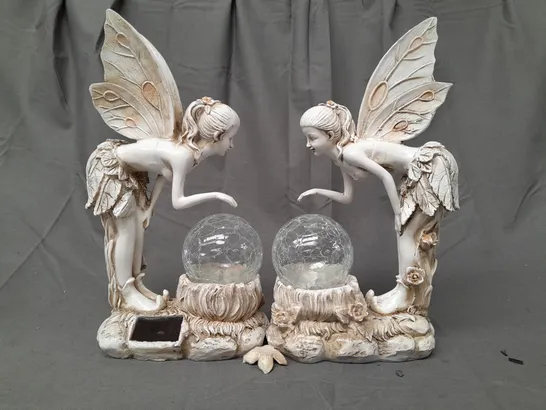 BOXED GARDEN REFLECTIONS SET OF 2 SOLAR FAIRIES