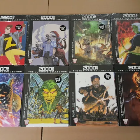 LOT OF 8 ASSORTED 2000AD GRAPHIC NOVELS