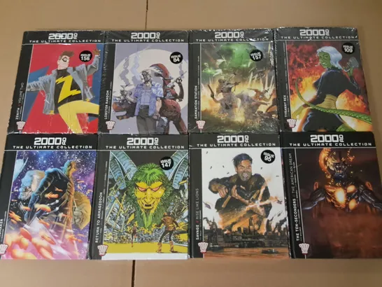 LOT OF 8 ASSORTED 2000AD GRAPHIC NOVELS