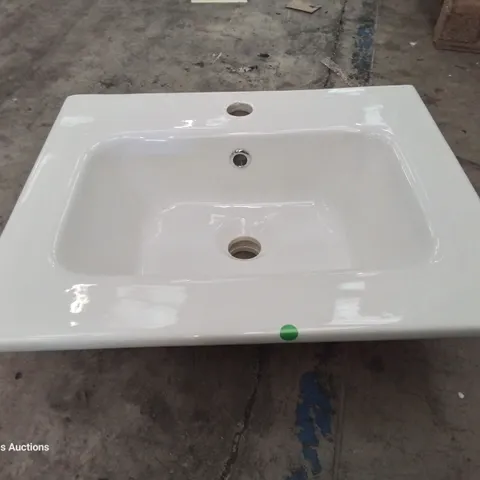 BOXED CANELLI CERAMIC SINGKE TAP VANITY BASIN WHITE 500 × 400mm