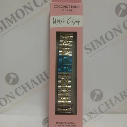 BOXED COCONUT LANE STAINLESS STEEL WATCH STRAP 