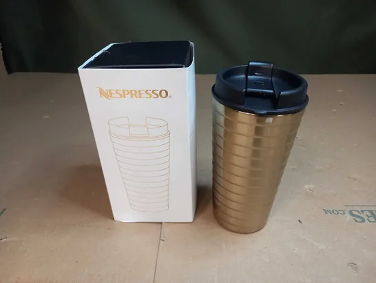 NESPRESSO 1 TOUCH GOLDEN TRAVEL MUG 