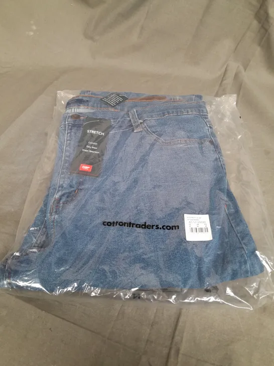 SEALED COTTON ON STRETCH STONEWASH JEANS - UK 40