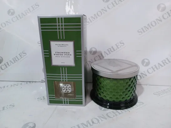 HOMEWORX BY HARRY SLATKIN & CO. 3 WICK CANDLE & REED DIFFUSER SET