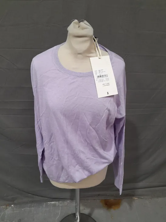 ARMEDANGELS PURPLE LONG SLEEVE T-SHIRT - MEDIUM