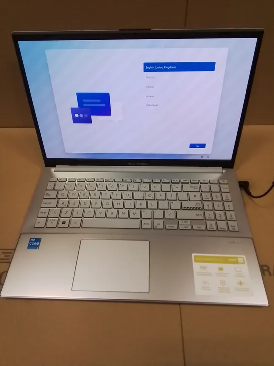 BOXED ASUS VIVOBOOK GO 15 INTEL I-3 LAPTOP IN SILVER