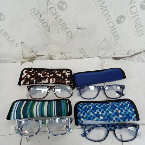 BOXED LOT OF 4 PAIRS OF READING GLASSES