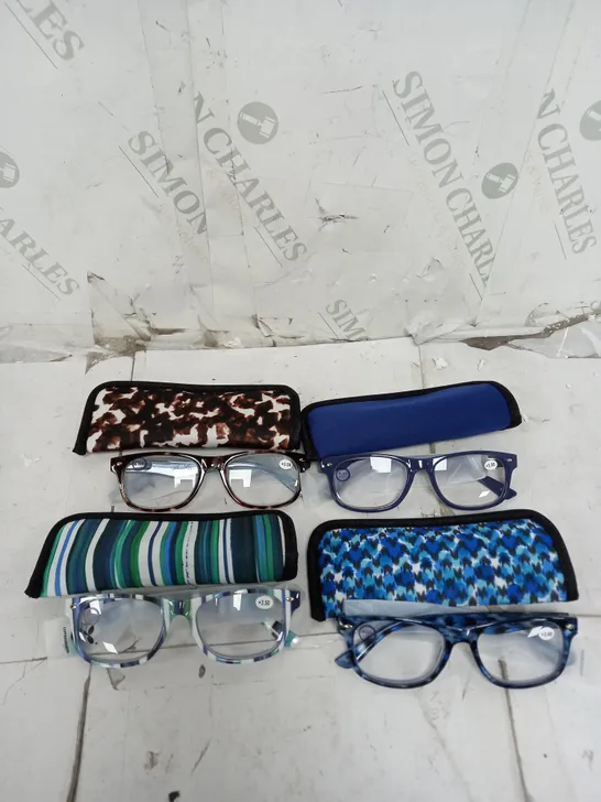 BOXED LOT OF 4 PAIRS OF READING GLASSES